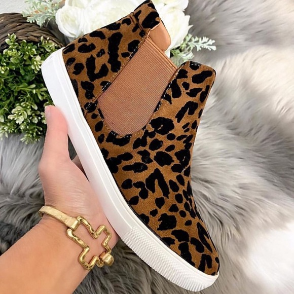 Shoes Leopard High Top Sneaker Poshmark
